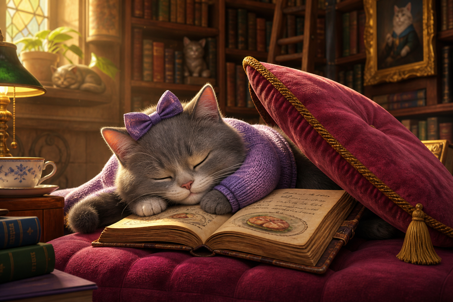 Illustration zur Meldung: Katzenkochbuch hinter Sitzkissen wiedergefunden